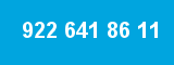 922 641 86 11 922 641 86 11